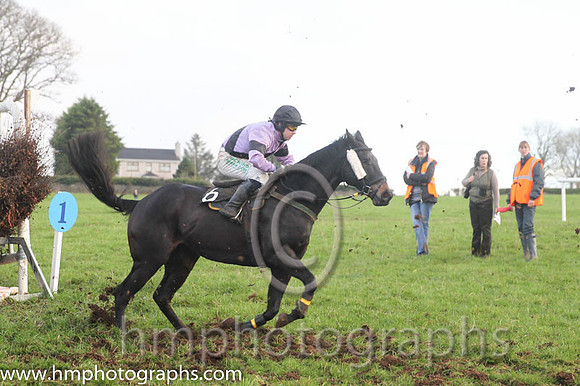 07 Kathyscashel and M J Lynch - PU - 07th (6 ,mauve, black sash ) Trainer - Michael Rice