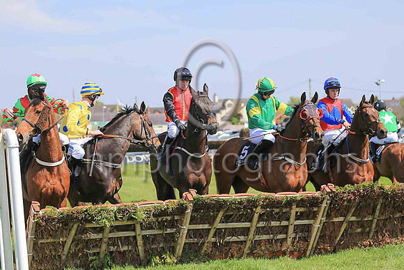Sizing up the first hurdle at Down Royal on May Day 2017