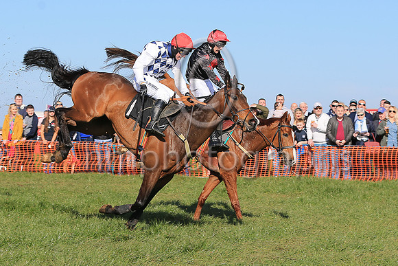 01st MANETTI and N McParlan ( 1 , NAVY  WHITE DIAMONDS; white sleeves; red cap ) Trainer: I. R. Ferguson,, Owner : R.A. Bartlett