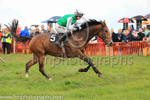 03rd MILAN FLYER and J C Barry ( 5 , EMERALD GREEN; white sleeves; white cap ) Trainer: Gary McGill,, Owner : McGill, Oran