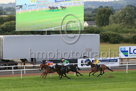 01st Five Zeros (5 , beige ) Jockey: Amy Jo Hayes(2) , Trainer: Nigel Thomas Slevin