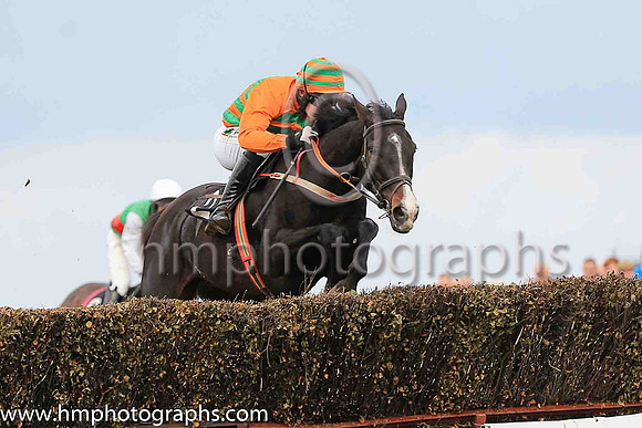 01st VALMY BAIE (FR) and B O'Neill ( 2 , ORANGE; orange sleeves,green chevrons; orange  green hooped cap ) Trainer: D.M. Christie,, Owner : Nicholas, Ray