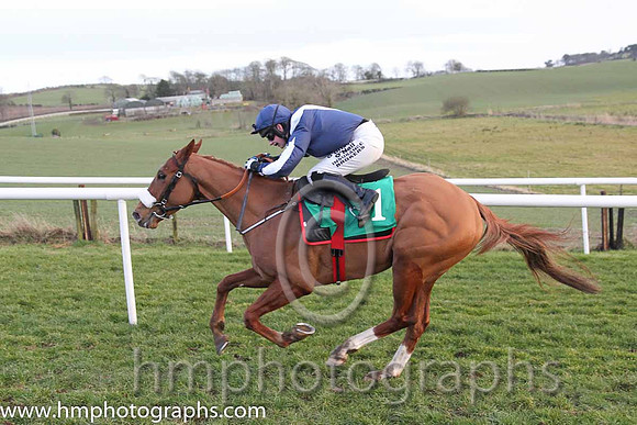 01 Alberta &amp; N. Carberry - Trainer: Gordon Elliott - Owner: Cullentra Racing Syndicate ( blue, white chevron )