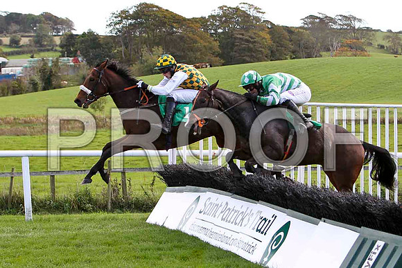 Thornback Shuffle , Jockey Mr B F Cawley - 12th & Time is Tickin , Jockey Mr B T O'Connell - 9th - CU2D9194-e
