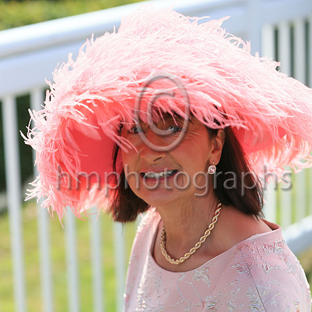 Veronica Walsh from Navan at Ladies Day at Downpatrick Racecourse on Monday. Veronica left Rostrevor when she was three and still has relations there.
