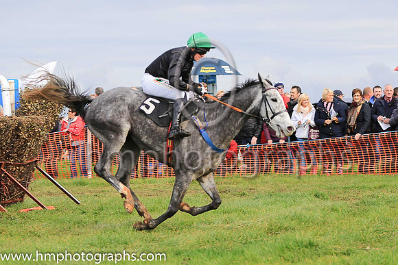 03rd CAGLIOSTRO (FR) and B O'Neill ( 5 , BLACK; green cap ) Trainer: Colin Bowe,, Owner : Milestone Racing Partnership