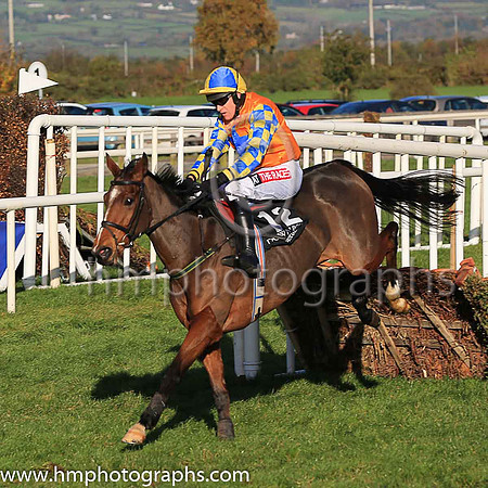 04th Elusive Theatre and B J Geraghty ( 12 , orange, royal blue star ) Trainer - S R B Crawford , Owner - David Gordon Roberts