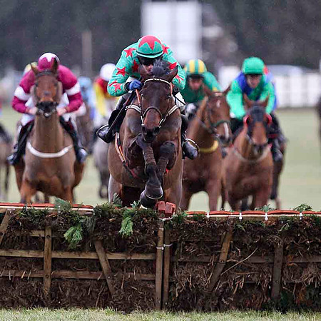 Allee Garde (Green & red stars) - Winner, Jockey P Townend - CU2D3182-e