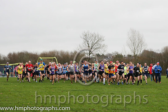 Start of the Women's and Veteran Men's Race at the Malcolm Cup at Ballyclare