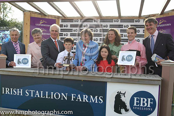 01 Toe The Line and F M Berry - - 01st (9 ,pink, black hoop ) Trainer - J E Keily