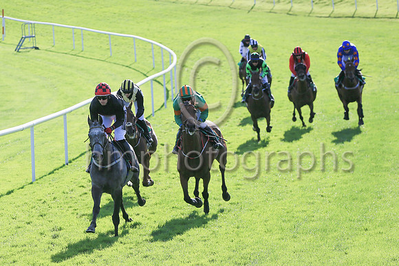 Dollar Value (2, black, black and red check cap) winners of Race 7 The DH Handicap Steeplechase.