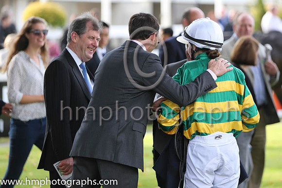 11 Egyptian Warrior and Anastasia O'Brien - - 11th (7 ,emerald green and orange hooped ) Trainer - A P O'Brien
