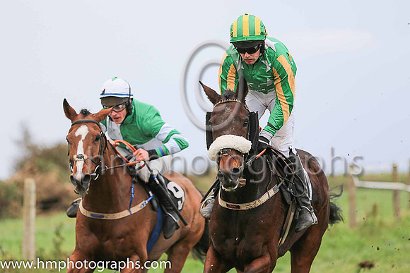 03rd HAZINOWINGS and M J O'Hare ( 7 , EMERALD GREEN,white stars; emerald green  yellow striped sleeves; emerald green  yellow striped cap ) Trainer: Dermot McLoughlin,, Owner : Thomas Carey