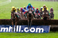 Blarney Highwayman , 8th - Jockey R J Jones leads the group - FT8E5349-e2
