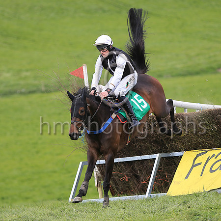 01st MISS BLANCHE (GB) and B O'Neill ( 15 , BLACK,white stars; black  white striped sleeves; black  white striped cap ) Trainer: Mark Michael McNiff , Owner : Albert Casey