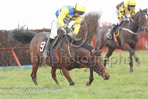 SHIPWRECK and N McParlan ( 9 , ROYAL BLUE  YELLOW HOOPS; yellow sleeves; yellow cap ) Trainer: C.A. McBratney , Owner : Templeburn Racing Syndicate