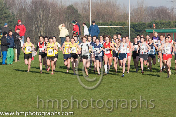 The start of the 2007 Senior Women's Northern Ireland Cross Country Race at University of Ulster Coleraine, Northern Ireland