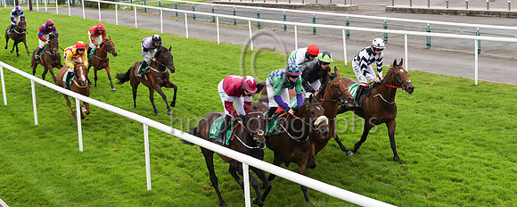 01st Soldiers Hill and D N Russell ( 1 , white, green chevrons ) Trainer - G Elliott , Owner - Noel Moran  Mrs Valerie Moran
