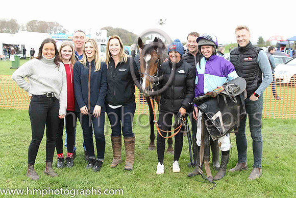 01st FAITH LOVING (FR) and N McParlan ( 7 , PURPLE  LIGHT BLUE QTD; purple sleeves,light blue armlet; purple  light blue qtd cap ) Trainer: Caroline McCaldin , Owner : Alan McCaldin