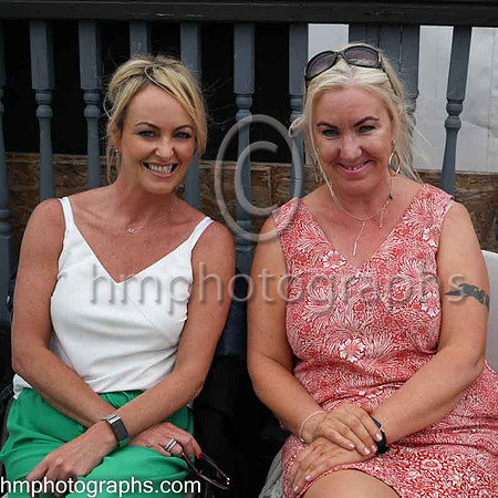 Maureen Easton from Newry and Judy Russell from Downpatrick at The Family Fun Raceday at Downpatrick Race Course on Wednesday 13th July 2022.