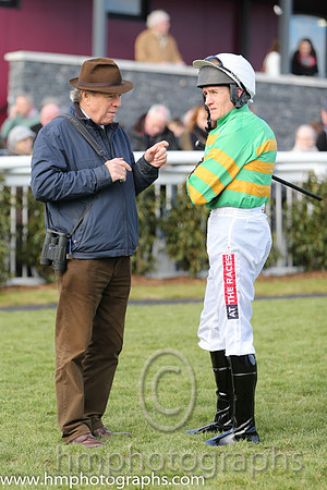 Race 3 1st - Jumptoconclusions (IRE) (5 ) Jockey: B J Geraghty - Trainer: E J O'Grady - green and orange hoops