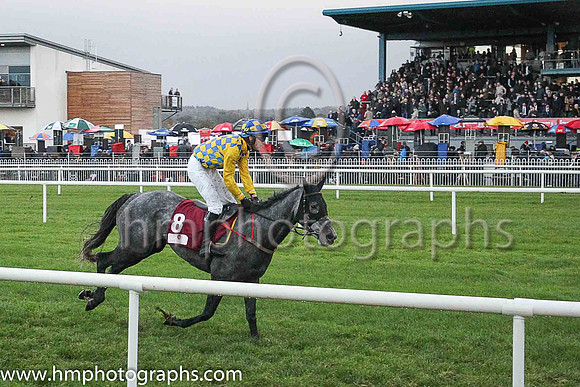 08th Hannah Huxwell and Mr N Gault ( 8 , blue and yellow check ) Trainer - H Smyth , Owner - H Smyth