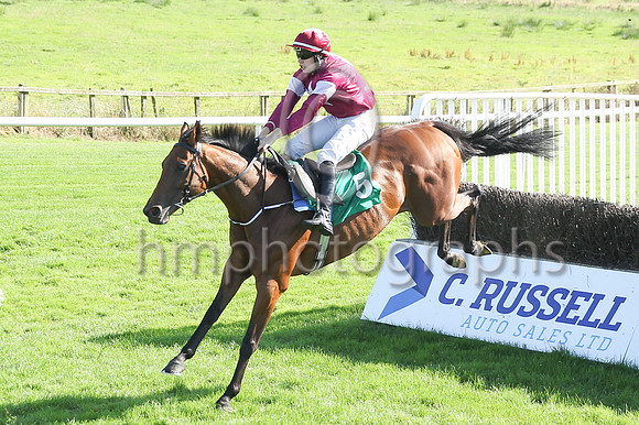 Uhtred and Richard Condon winners of Race 5 The Daria Capska Miss Northern Ireland Opportunity Beginners Steeplechase