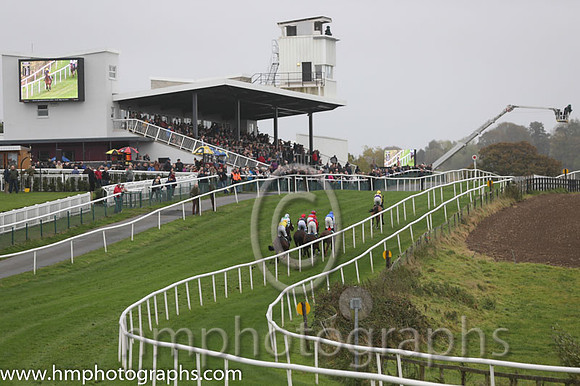 Cilmbing the hill at Downpatrick