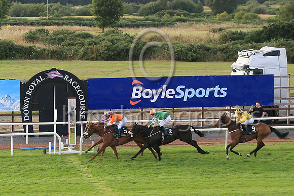 01st Five Zeros (5 , beige ) Jockey: Amy Jo Hayes(2) , Trainer: Nigel Thomas Slevin