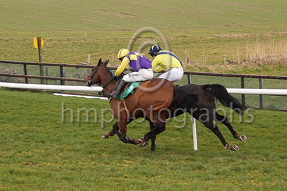 01st Timewaitsfornoone and Mr M J O?Hare 5 ( 3 , yellow, blue sash ) Trainer - A Fleming , Owner - Barry Connell
