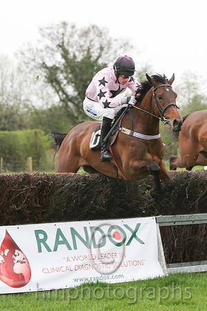 01st Sister Saragh ( 10 ) and Derek O'Connor - Trainer : Aidan Fitzgerald - pink, black stars