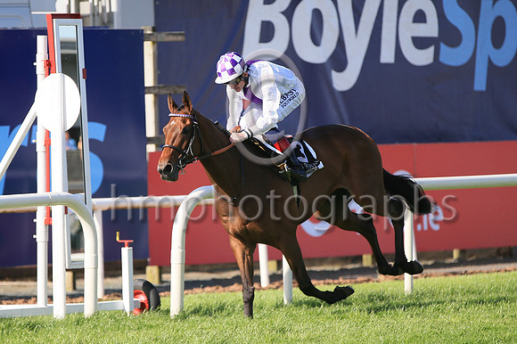 01st Dancila (3 white, purple panel ) Jockey: Kevin Manning , Trainer: J S Bolger