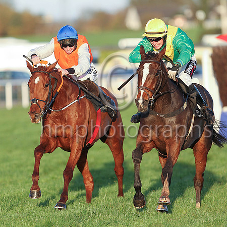 01st Poormans Hill and Jack Kennedy (orange, grey sleeves) Trainer Gordon Elliott Owner Vincent Caldwell and Mrs Kathleen Caldwell