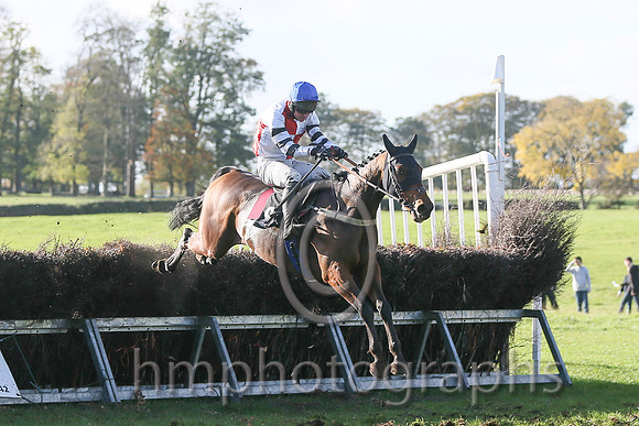 01st Marito (Ger) and N Mcparlan ( 8 , WHITE  RED QTD; white,black hooped sleeves; royal blue cap ) Trainer: C.A. McBratney,, Owner : James Marley  Samuel Downey