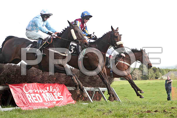 Ballykenny , 3rd, Jockey - R M Johnston , Ballygar Benefit , PU, Jovkey - J C Barry & Hunters Frontier , 5th, Jockey F J Harford - CU2D4663-e