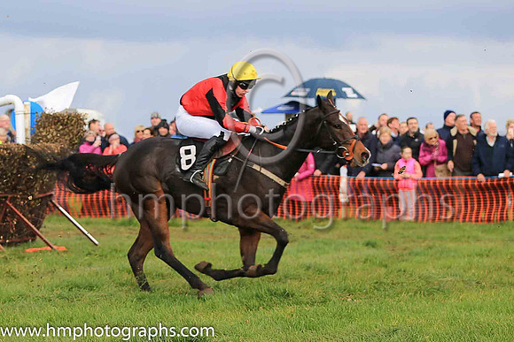 RALEAGH MOUNTAIN and M J O'Hare ( 8 , RED,black diabolo; red sleeves,black diabolo; yellow cap ) Trainer: C.A. McBratney,, Owner : Steele, T.T.