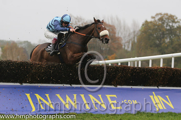 02 Wonderful Charm and Sam Twiston-Davies - - 02nd (3 ,light blue, dark blue shevrons ) Trainer - P F Nicholls