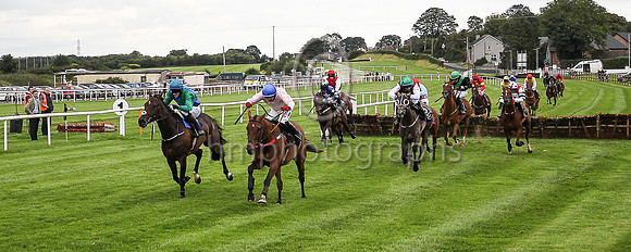 1st Dixie Lee and M A Enright ( 2 , pnk, white hoop ) Trainer - D A McLoughlin , Owner - Mrs P J Conway