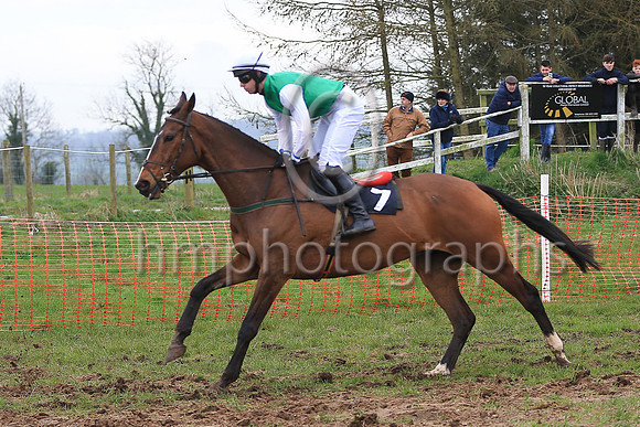 01st MILAN FLYER and PG McGuigan ( 7 , EMERALD GREEN; white sleeves; white cap ) Trainer: Gary McGill , Owner : Oran McGill