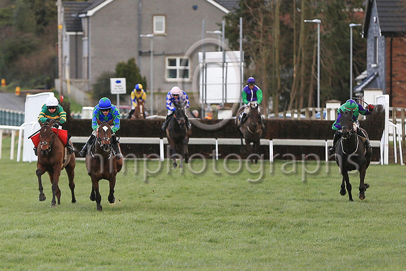 01st Biddy The Boss and S W Flanagan ( 4 , blue, green diamonds ) Trainer - G P Cromwell , Owner - Kilbriens Syndicate