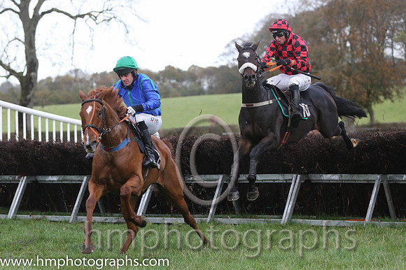 05 Nodforms Violet and B O'Neill - - 05th (6 ,royal blue, emerald green seams ) Trainer - D M Christie  01 Vital Plot and J J Codd - - 01st (16 ,red and black check ) Trainer - Liam Kenny