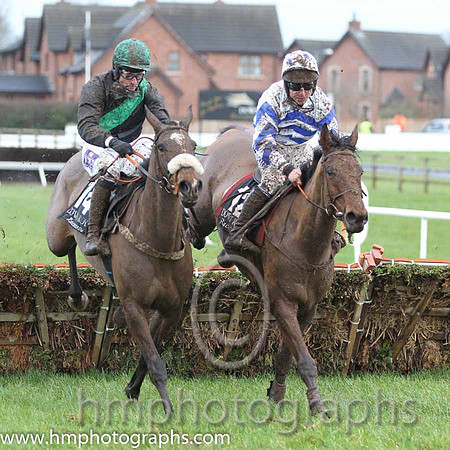 09 Without Wings & B T O'Connell - 9th (14, black, emerald green sash) & 08 Shantou Shine & P T Enright - 8th (12, white and royal blue chevrons) - FT8E3021-37