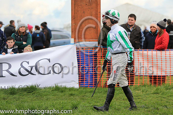 J C Barry in the parade ring at The Route P2P at Portrush