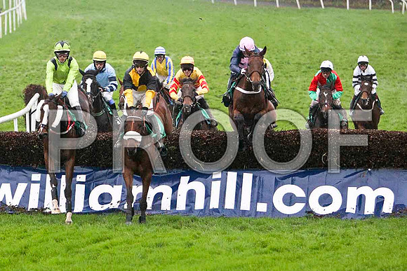 Knocklayde Euro (yellow & Black)  , PU - Jockey E J O'Connnell leads the group - FT8E5481-e