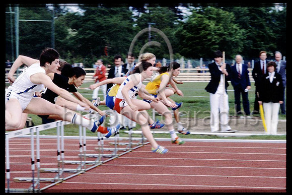 Athletics-Ladies Hurdles