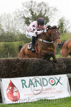 01st Sister Saragh ( 10 ) and Derek O'Connor - Trainer : Aidan Fitzgerald - pink, black stars