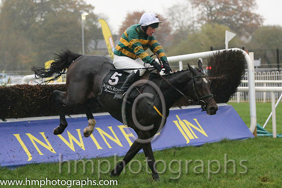 05 FormidableOpponent and P Carberry - - 05th (5 ,emerald green and orange hooped ) Trainer - N Meade