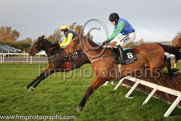 02nd The Shepherd King and M A Enright ( 8 , blue, light green sleeves ) Trainer - R K Watson , Owner - R K Watson