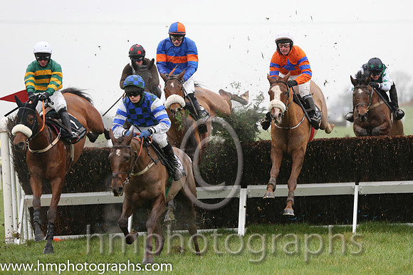 10 Drumlee and Niall P Madden - P - 10th (1 ,emerald green and orange hooped ) Trainer - C F Swann  09 Soweheard and Colin Bolger - P - 09th (5 ,orange, royal blue star ) Trainer - Gordon Elliott