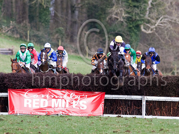 Fifth Race - Blackstaff 3rd, in the lead, jockey Derek O'Connor -   _MG_5025-e3a4j